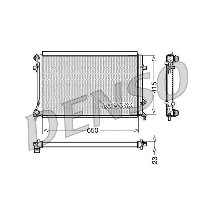 Radiatorius, variklio aušinimas DENSO DRM32018