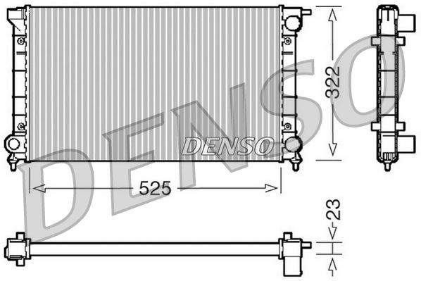 Radiatorius, variklio aušinimas DENSO DRM32024