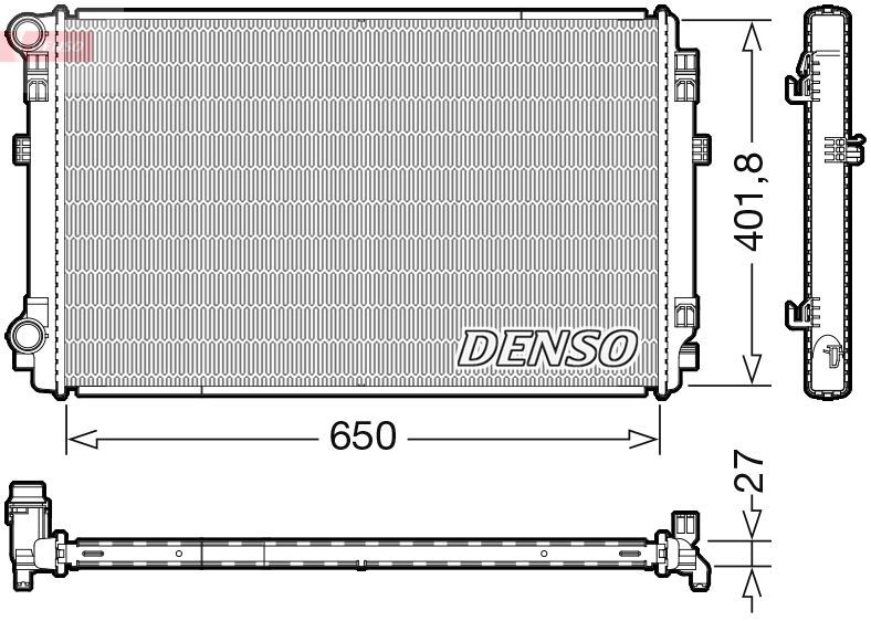 Radiatorius, variklio aušinimas DENSO DRM32048