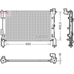 Radiatorius, variklio aušinimas DENSO DRM43012