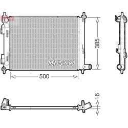 Radiatorius, variklio aušinimas DENSO DRM43013