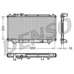 Radiatorius, variklio aušinimas DENSO DRM44002
