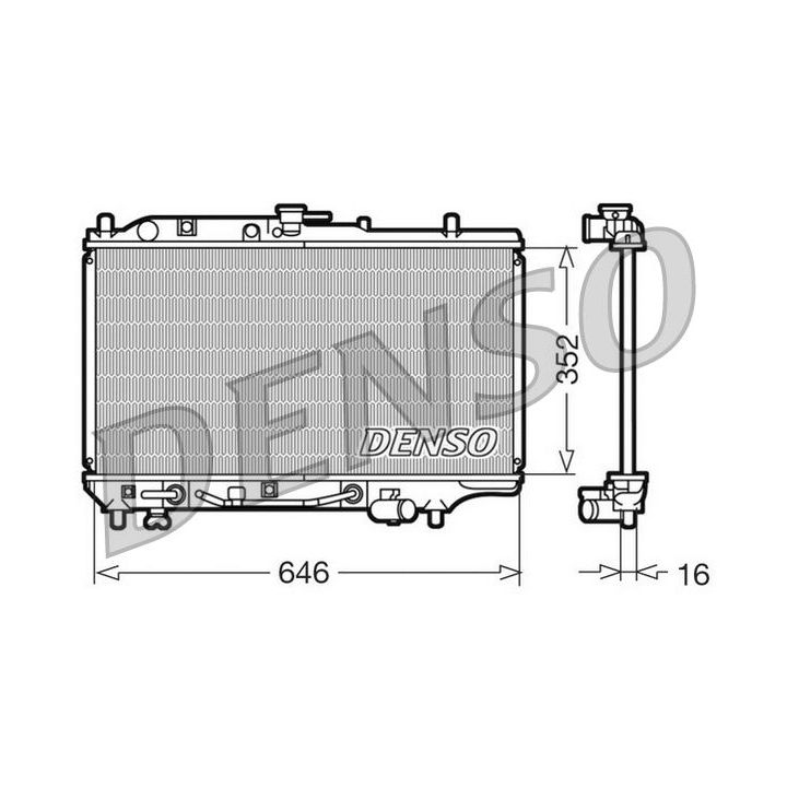 Radiatorius, variklio aušinimas DENSO DRM44005