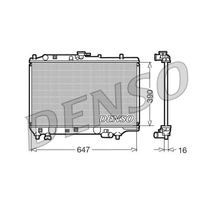 Radiatorius, variklio aušinimas DENSO DRM44006