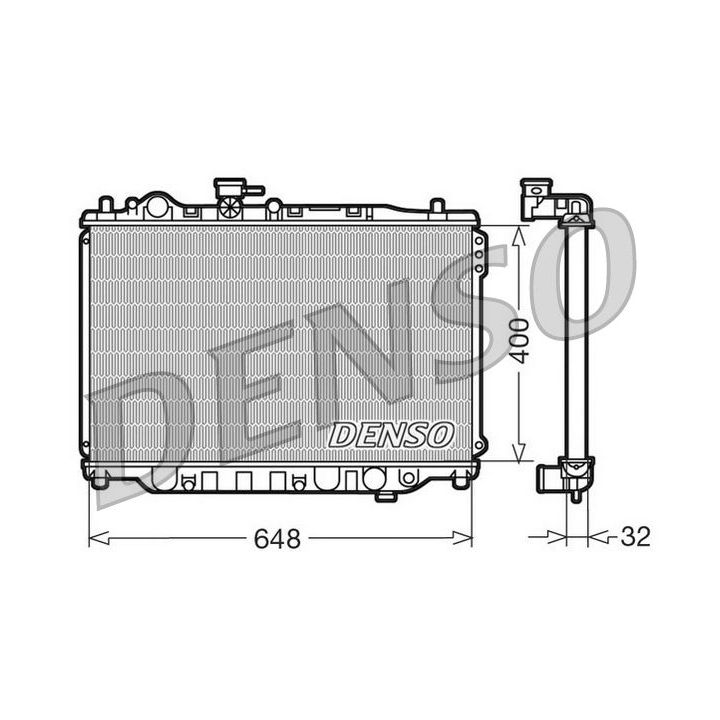 Radiatorius, variklio aušinimas DENSO DRM44007