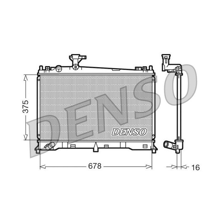 Radiatorius, variklio aušinimas DENSO DRM44010