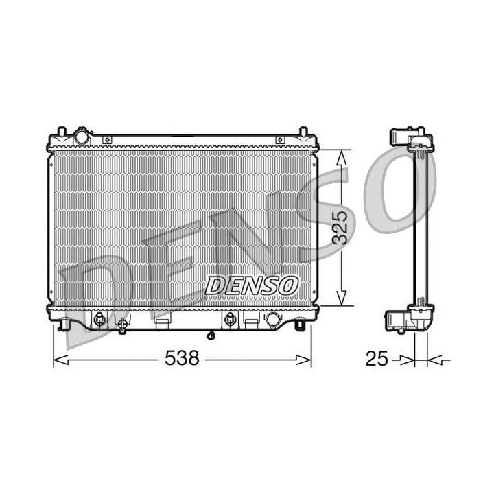 Radiatorius, variklio aušinimas DENSO DRM44014