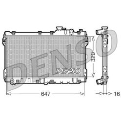 Radiatorius, variklio aušinimas DENSO DRM44015