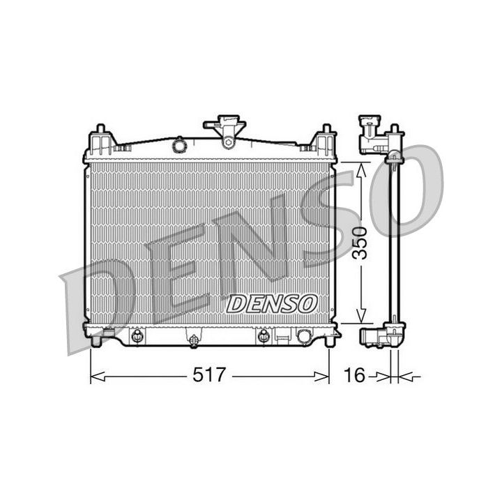 Radiatorius, variklio aušinimas DENSO DRM44019