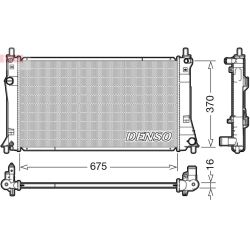 Radiatorius, variklio aušinimas DENSO DRM44035