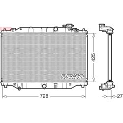 Radiatorius, variklio aušinimas DENSO DRM44040