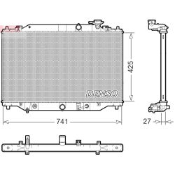 Radiatorius, variklio aušinimas DENSO DRM44051