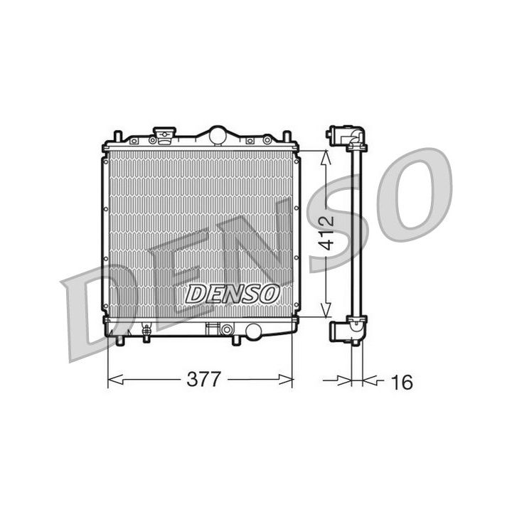 Radiatorius, variklio aušinimas DENSO DRM45001