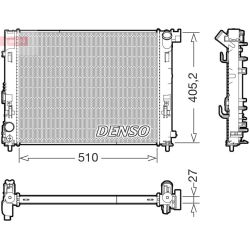 Radiatorius, variklio aušinimas DENSO DRM46076