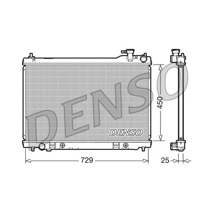 Radiatorius, variklio aušinimas DENSO DRM46100