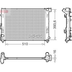 Radiatorius, variklio aušinimas DENSO DRM46103