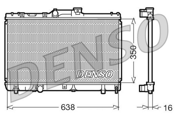 Radiatorius, variklio aušinimas DENSO DRM50013