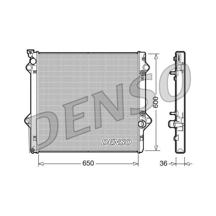 Radiatorius, variklio aušinimas DENSO DRM50049