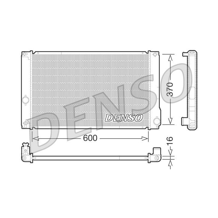 Radiatorius, variklio aušinimas DENSO DRM50076