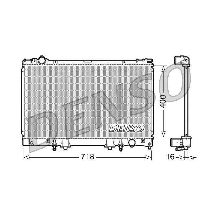 Radiatorius, variklio aušinimas DENSO DRM51002