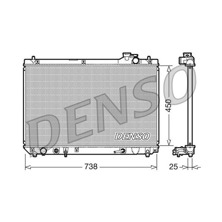 Radiatorius, variklio aušinimas DENSO DRM51004