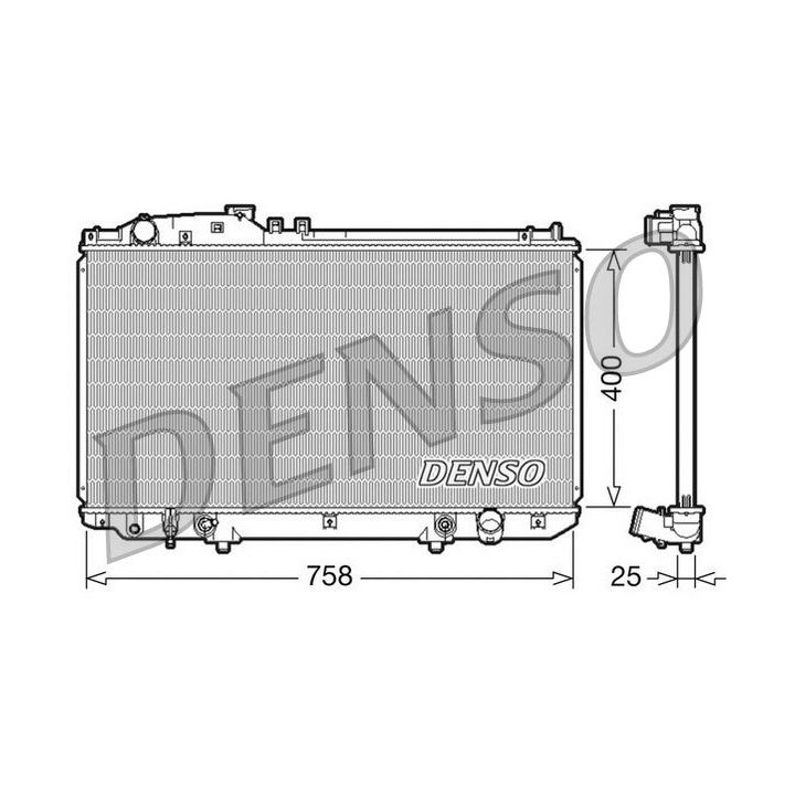 Radiatorius, variklio aušinimas DENSO DRM51006