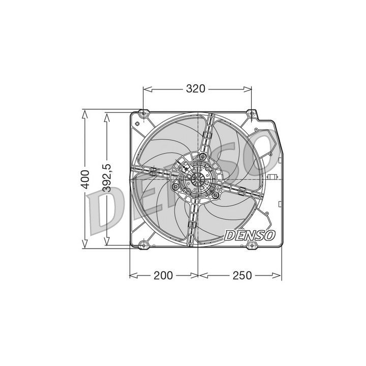 Ventiliatorius, radiatoriaus DENSO DER01005