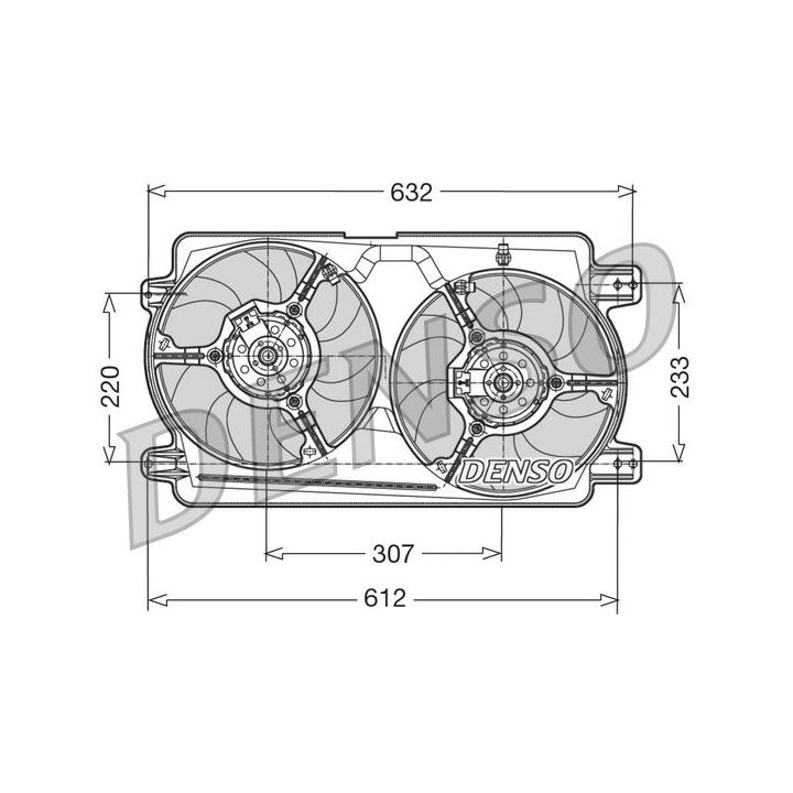 Ventiliatorius, radiatoriaus DENSO DER01018