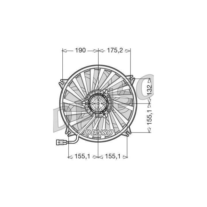 Ventiliatorius, radiatoriaus DENSO DER07005