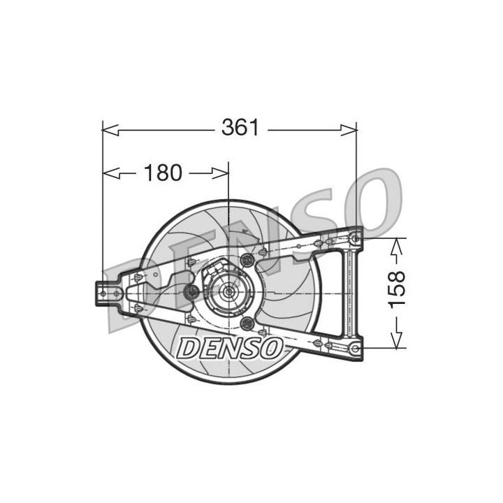 Ventiliatorius, radiatoriaus DENSO DER09011