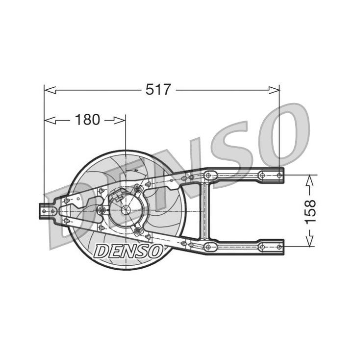 Ventiliatorius, radiatoriaus DENSO DER09012
