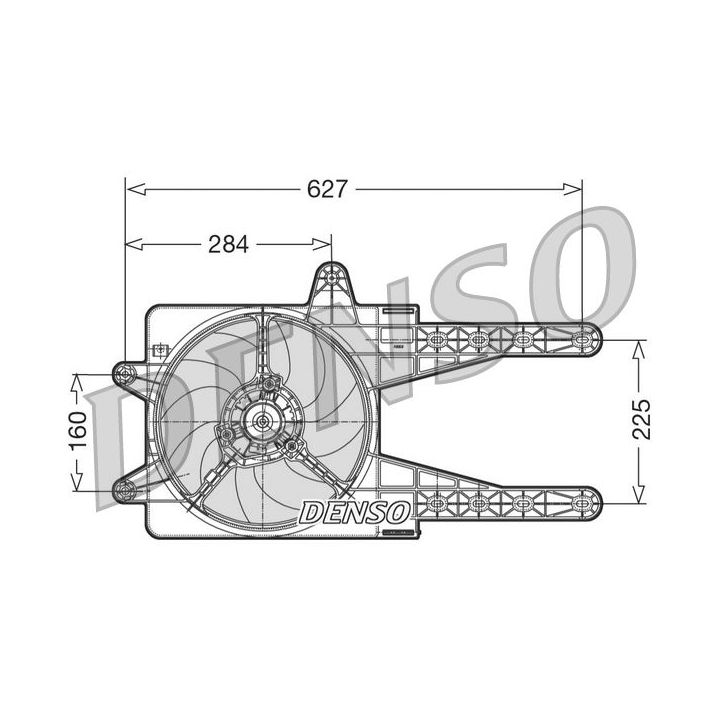 Ventiliatorius, radiatoriaus DENSO DER09013
