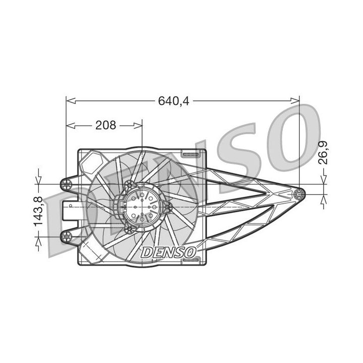Ventiliatorius, radiatoriaus DENSO DER09018
