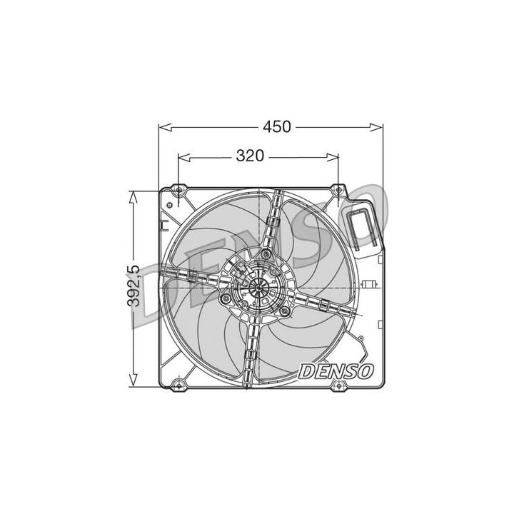Ventiliatorius, radiatoriaus DENSO DER09028