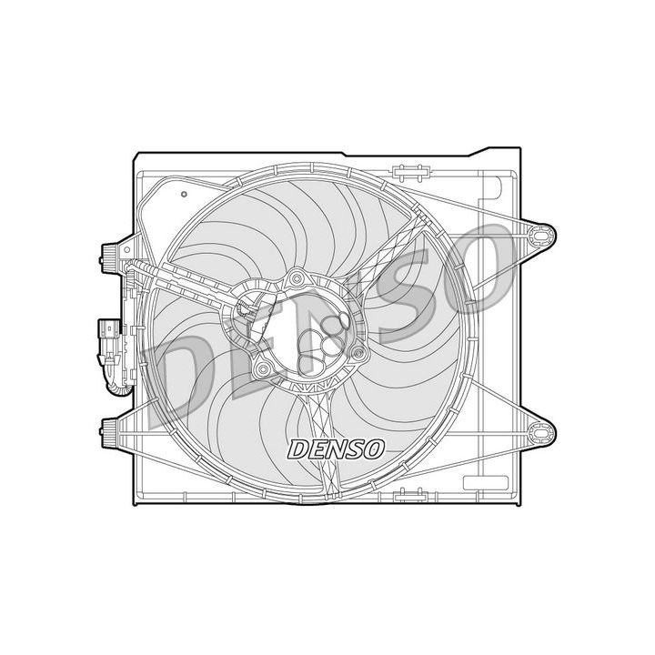 Ventiliatorius, radiatoriaus DENSO DER09052