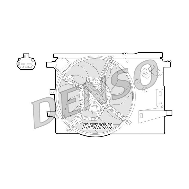 Ventiliatorius, radiatoriaus DENSO DER09053