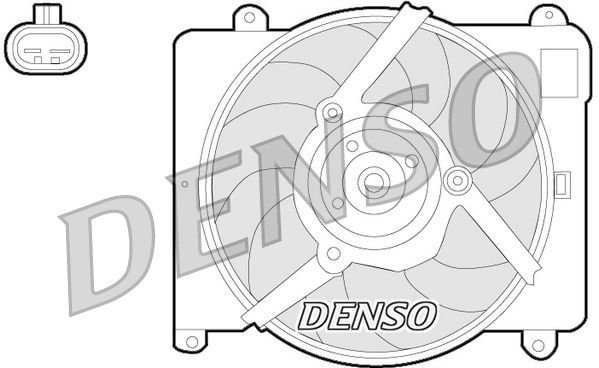 Ventiliatorius, radiatoriaus DENSO DER09054