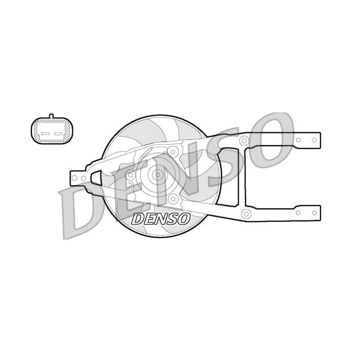 Ventiliatorius, radiatoriaus DENSO DER09055