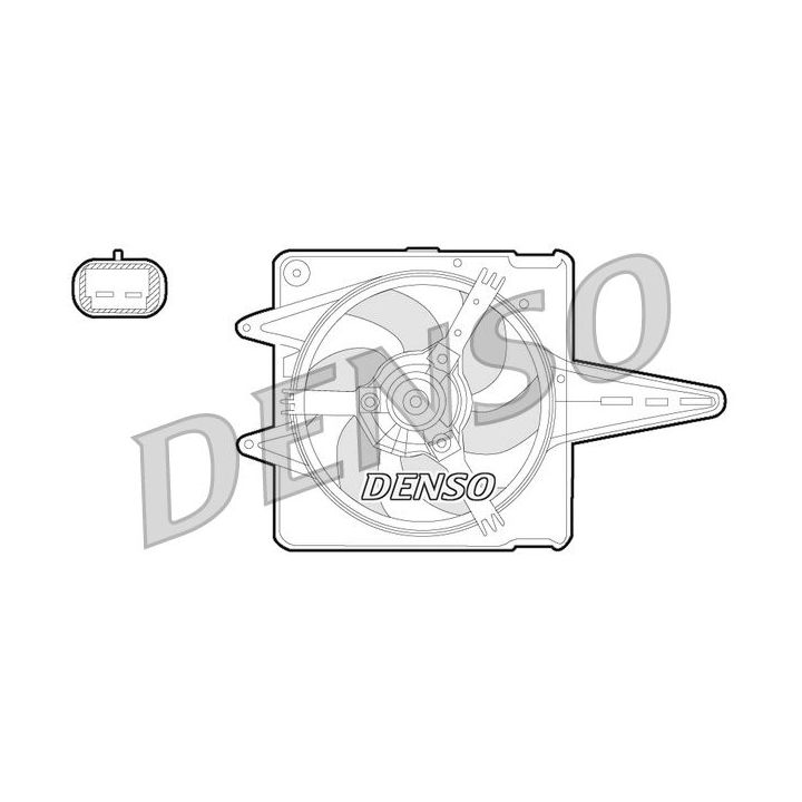 Ventiliatorius, radiatoriaus DENSO DER09056