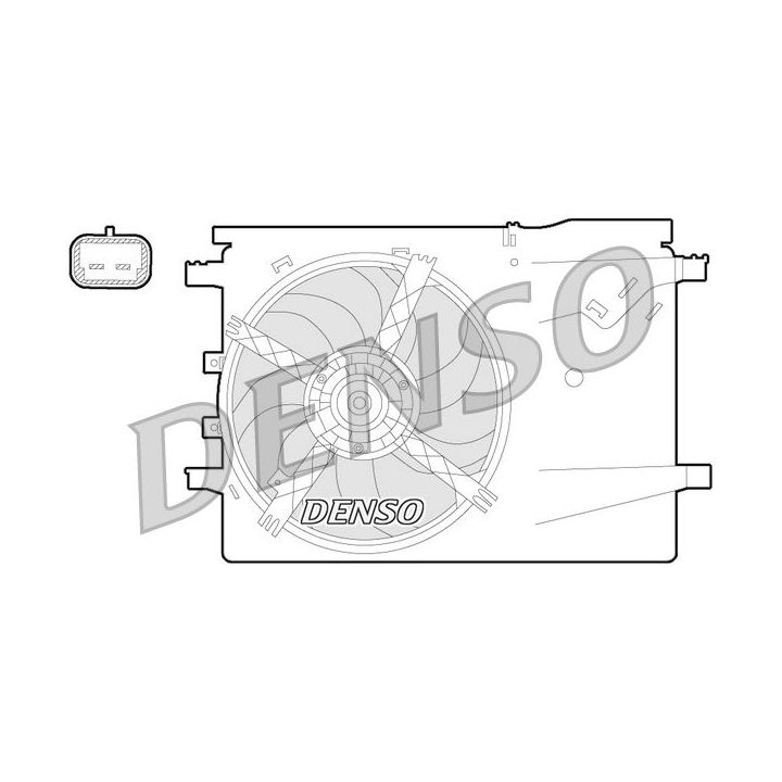 Ventiliatorius, radiatoriaus DENSO DER09058