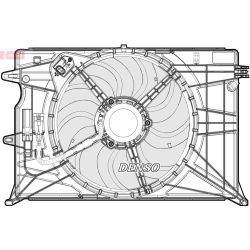 Ventiliatorius, radiatoriaus DENSO DER09074