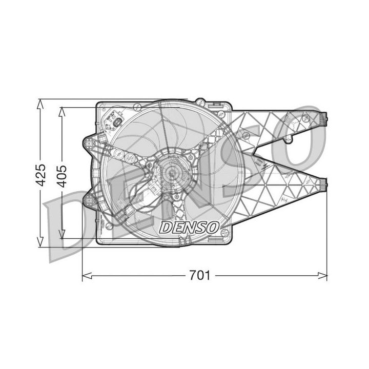 Ventiliatorius, radiatoriaus DENSO DER09100