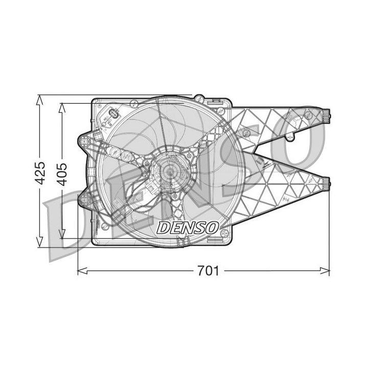 Ventiliatorius, radiatoriaus DENSO DER09101