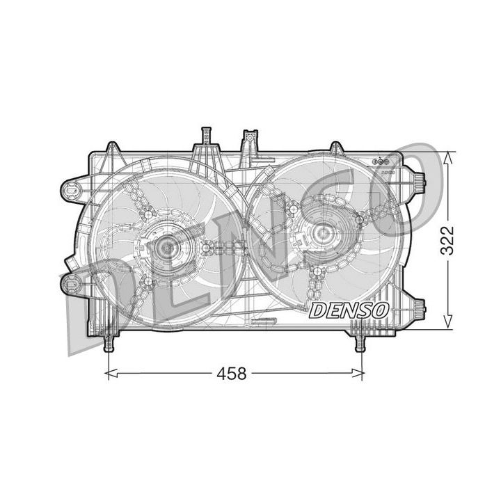 Ventiliatorius, radiatoriaus DENSO DER13008