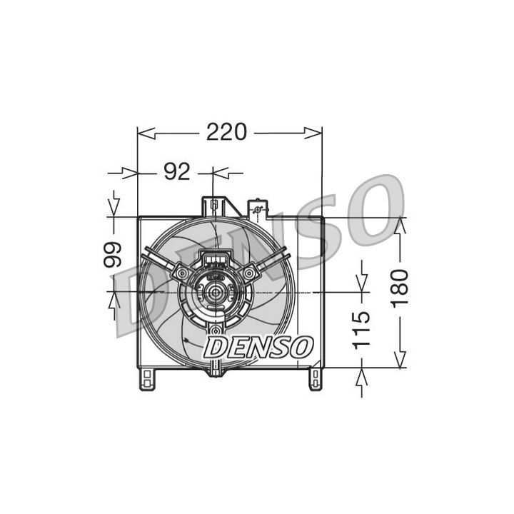 Ventiliatorius, radiatoriaus DENSO DER16002