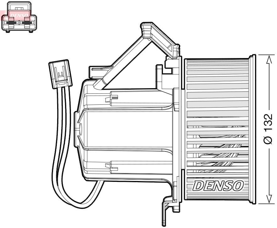 Vidaus pūtiklis DENSO DEA02008