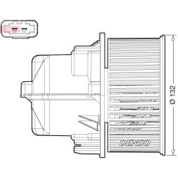Vidaus pūtiklis DENSO DEA33002