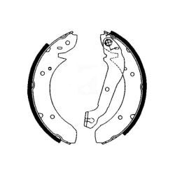 Stabdžių trinkelių komplektas MINTEX MFR126