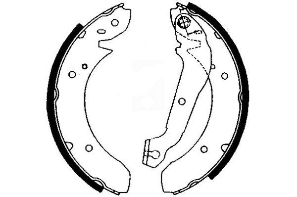 Stabdžių trinkelių komplektas MINTEX MFR126