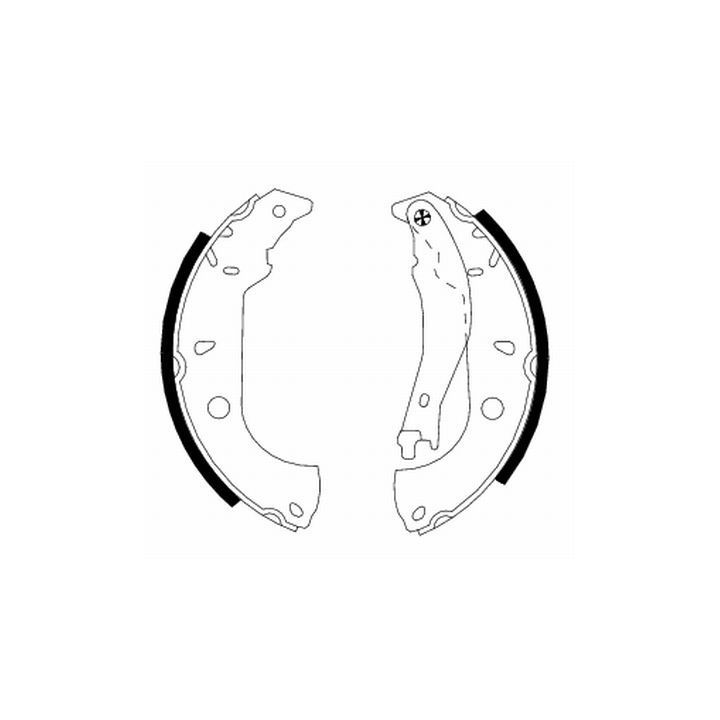 Stabdžių trinkelių komplektas MINTEX MFR267